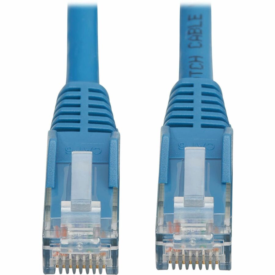 Câble Ethernet UTP moulé Cat6 Gigabit sans accroc Tripp Lite by Eaton (RJ45 M/M), PoE, LSZH, bleu, 3 m N201L-03M-BL