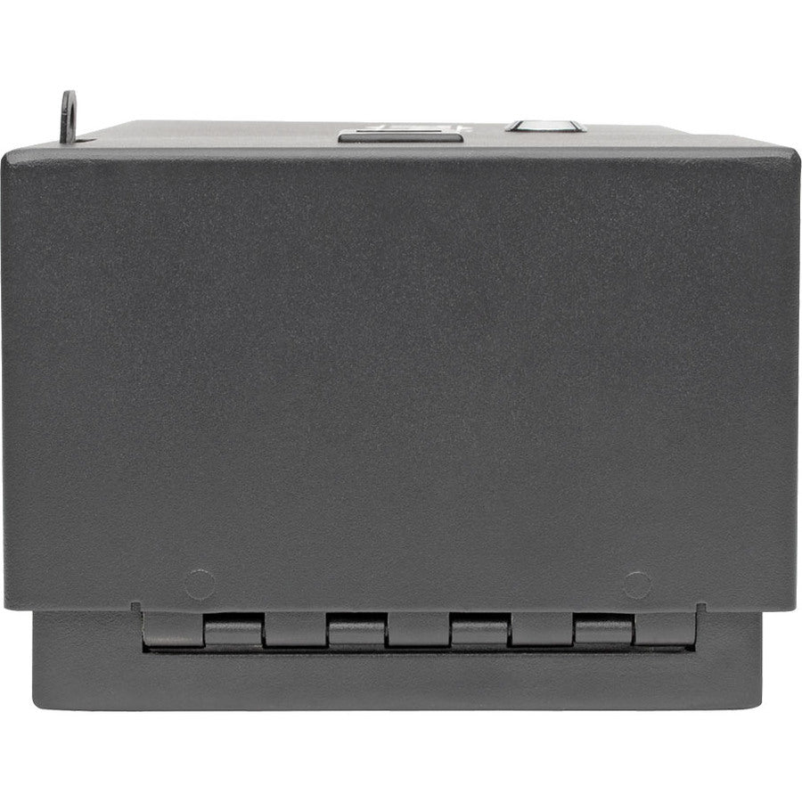 Boîtier de distribution de fibre optique à montage mural Tripp Lite par Eaton, capacité de 2 panneaux N492-WM2-BK