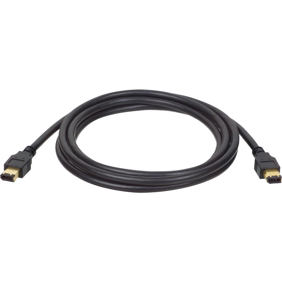 Câble FireWire IEEE Tripp Lite 15 pieds avec connecteurs plaqués or 6 broches/6 broches M/M 15' F005-015