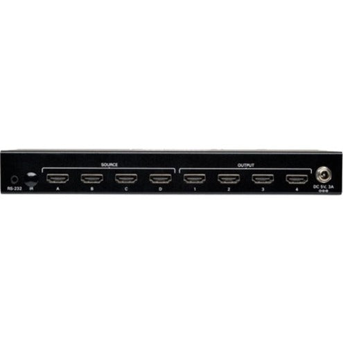 Commutateur matriciel vidéo HDMI haute vitesse Tripp Lite par Eaton 4x4 avec audio 1920x1200 à 60 Hz / 1080p B119-4X4