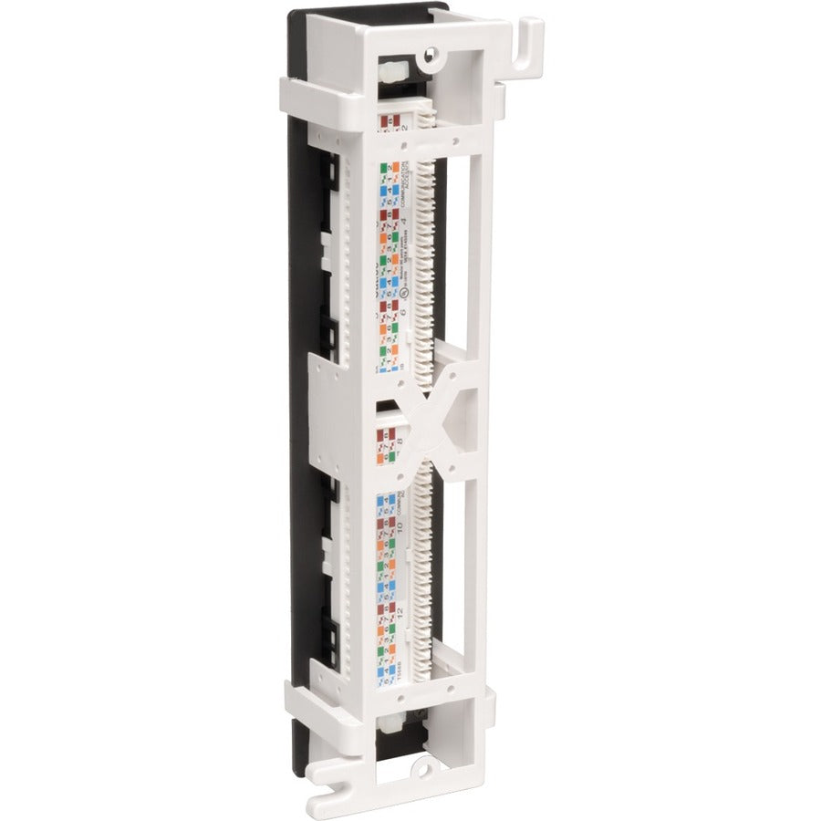 Panneau de brassage mural Tripp Lite Cat5e Cat5e 12 ports 568B 110 perforations TAA N050-012