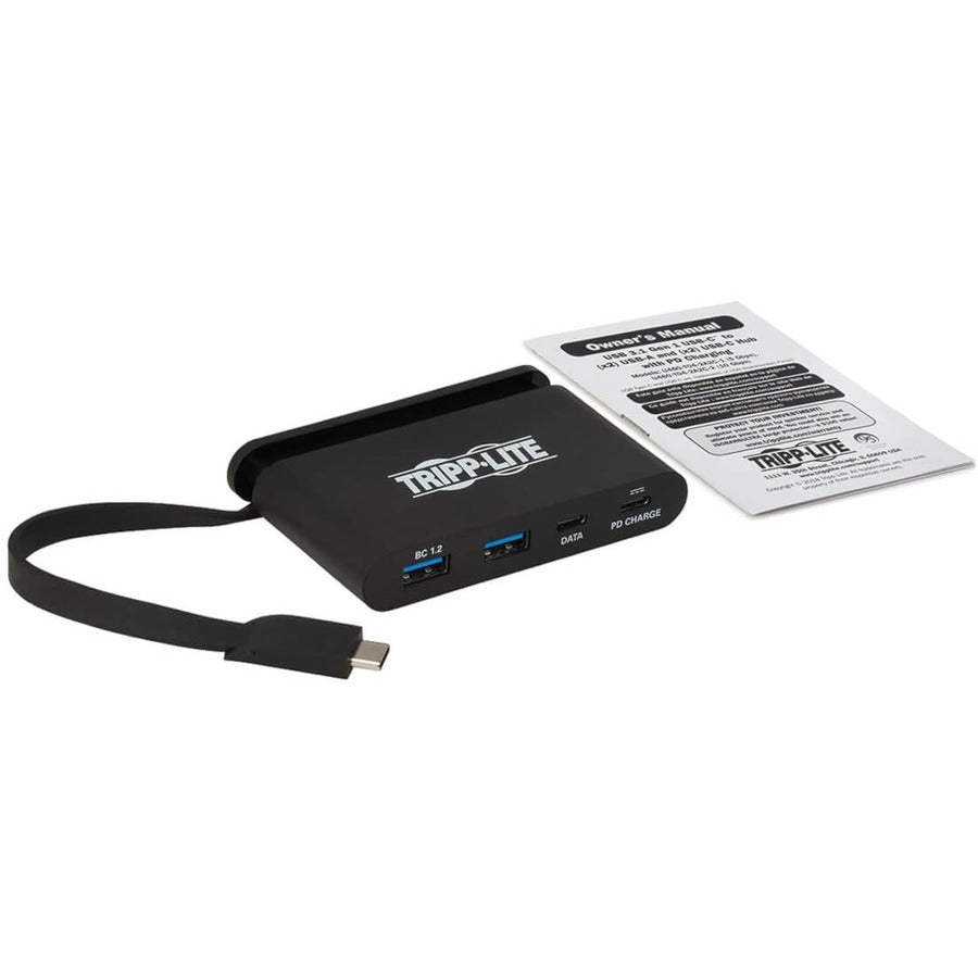 Hub USB 3.1 C Tripp Lite par Eaton U460-T04-2A2C-1, 5 Gbit/s, noir U460-T04-2A2C-1