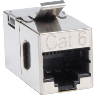 Coupleur modulaire en ligne blindé Cat6 droit Tripp Lite par Eaton « Snap-in » (RJ45 F/F) N235-001-SH