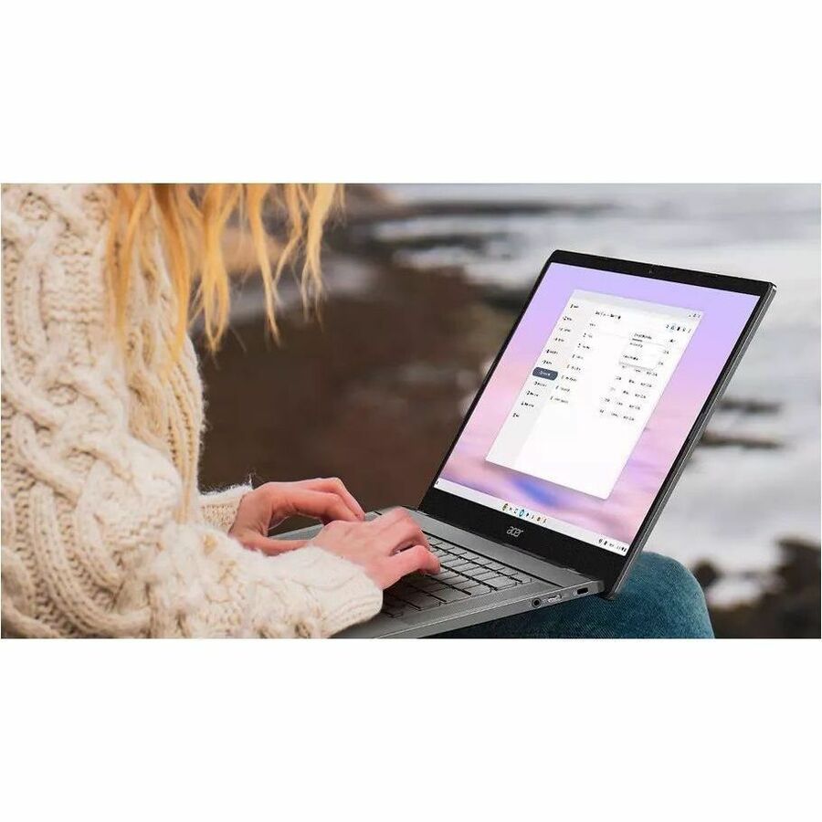 Acer Chromebook Plus 514 CBE574-1T-R8T7 Chromebook tactile 14" - WUXGA - 1920 x 1200 - AMD Ryzen 3 7320C Quad-core (4 cœurs) 2,40 GHz - 8 Go de RAM totale - 256 Go SSD - Iron NX.KRDAA.001