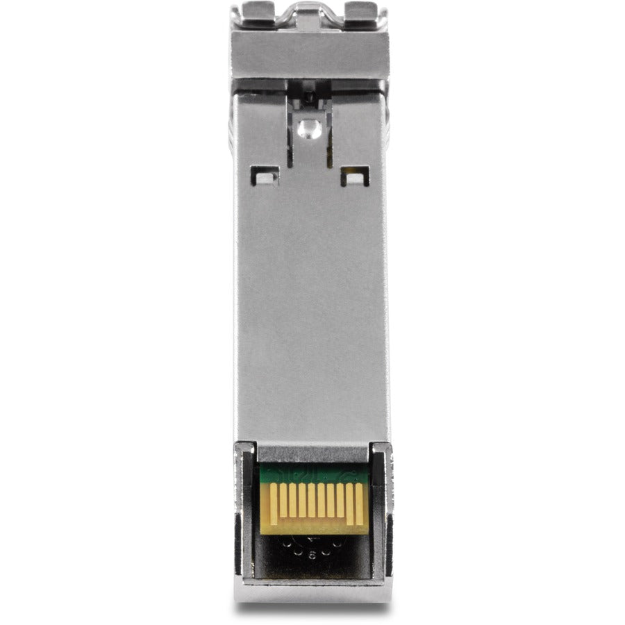 Module LC monomode double longueur d'onde SFP vers RJ45 TRENDnet ; TEG-MGBS20D3 ; Doit être couplé avec TEG-MGBS20D5 ou un module compatible ; Jusqu'à 20 km (12,4 miles) ; SFP bidirectionnel (WDM) ; Protection à vie TEG-MGBS20D3