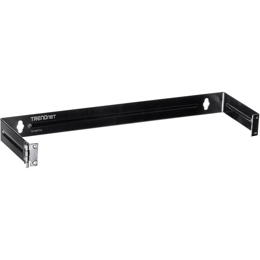 Support mural articulé TRENDnet 1U 19 pouces pour panneaux de brassage et multiprises PDU, TC-WP1U, prend en charge EIA-310, construction en acier, à utiliser avec les panneaux de brassage TRENDnet TC-P24C6 et TC-P16C6 (vendus séparément) TC-WP1U