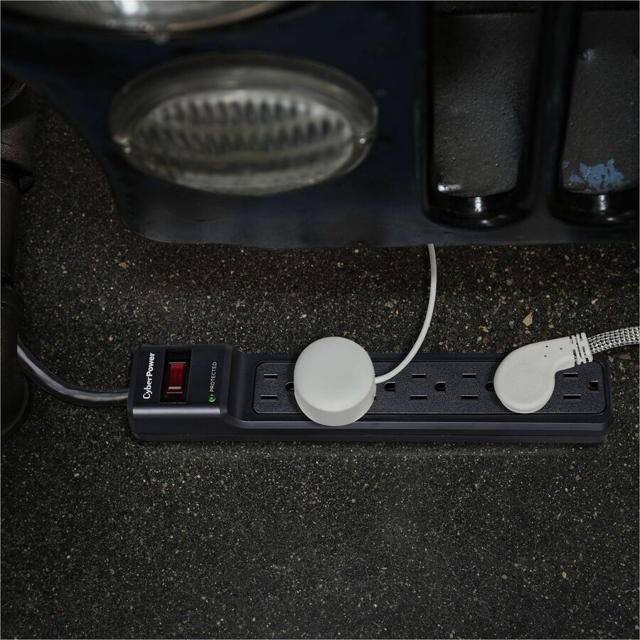 Parasurtenseur CyberPower CSB7012 Essential à 7 prises avec 1 500 joules et cordon de 12 pieds - Boîtes marron unies CSB7012