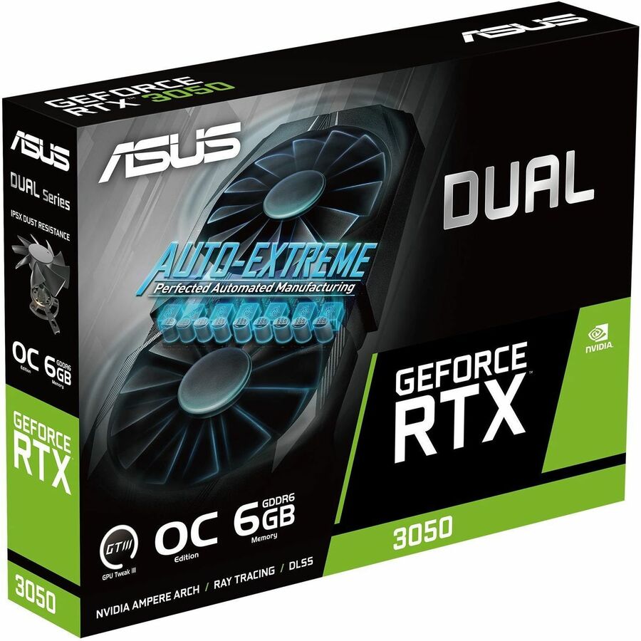 Carte graphique Asus NVIDIA GeForce RTX 3050 - 6 Go GDDR6 DUAL-RTX3050-O6G
