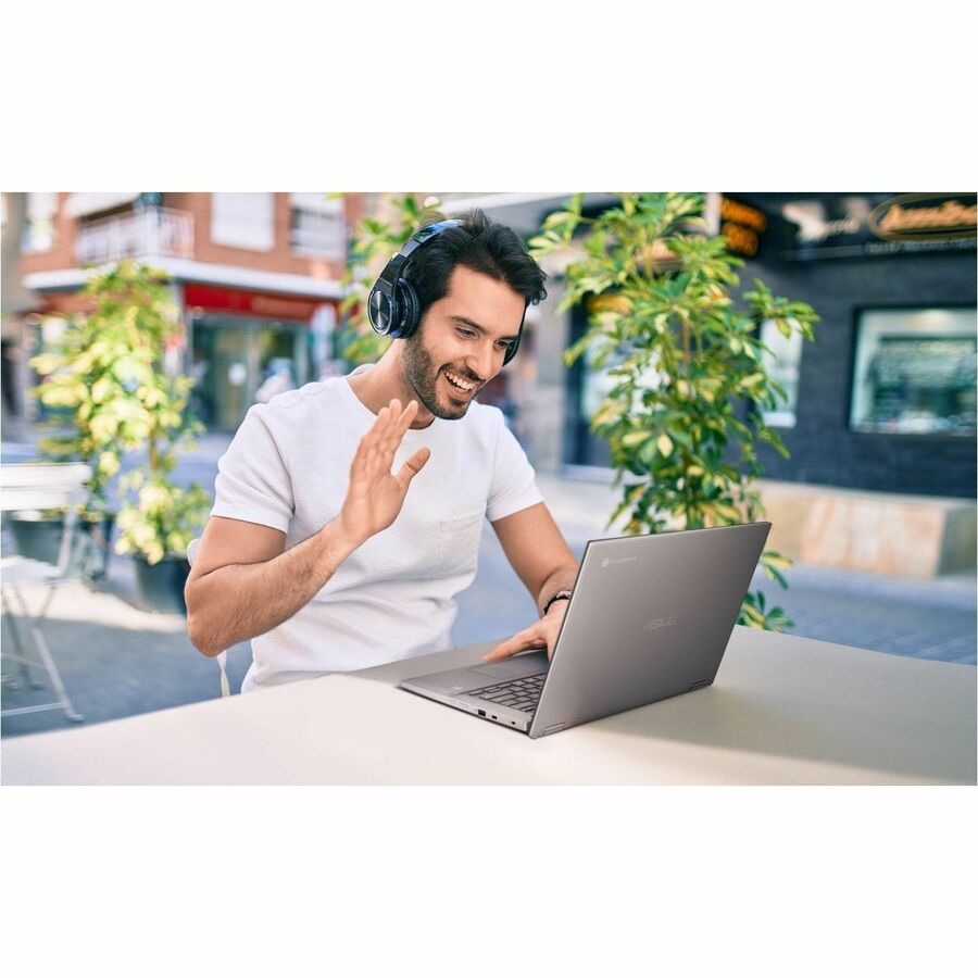 Asus Chromebook CM34 Flip CM3401 CM3401FFA-DB31T-CB Chromebook 2 en 1 convertible à écran tactile 14" - WUXGA - AMD Ryzen 3 7320C - 8 Go - SSD 128 Go - Zinc CM3401FFA-DB31T-CB