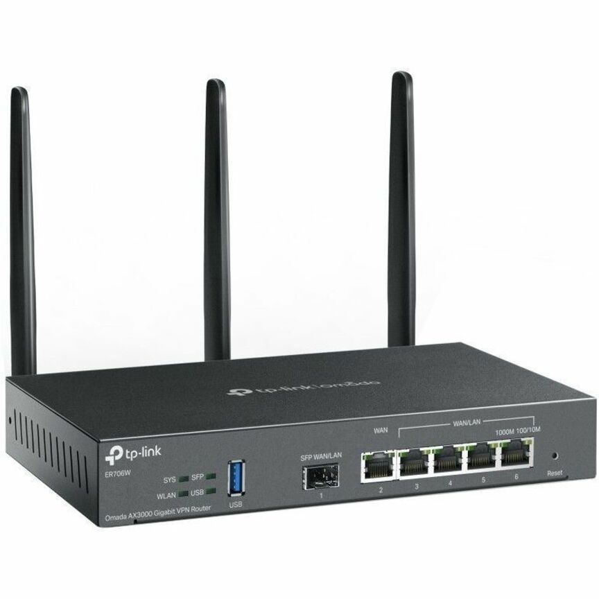 TP-Link ER706W Wi-Fi 6 IEEE 802.11 a/b/g/n/ac/ax Ethernet Wireless Router ER706W