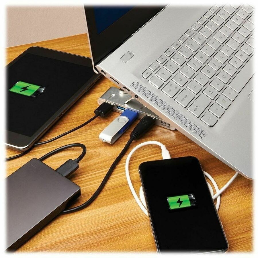 Tripp Lite by Eaton U460-ST4-4A-C 4-Port USB-C Hub with Laptop Stand U460-ST4-4A-C