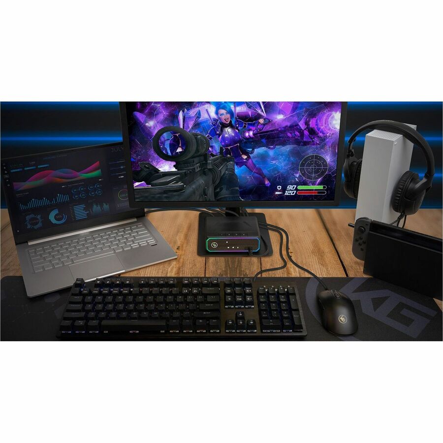 Commutateur KVM HDMI 4K à 3 ports IOGEAR Nexus pour PC et consoles de jeux GCS1337