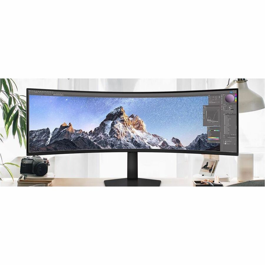 Moniteur LED de jeu incurvé Samsung ViewFinity S9 S49C954UAN de 49 pouces Dual Quad HD (DQHD) - 32:9 - Noir LS49C954UANXZA
