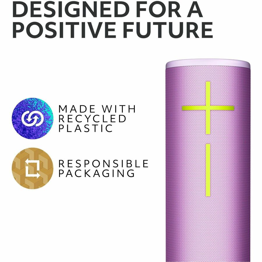 Système d'enceintes Bluetooth portable Ultimate Ears BOOM 4 - Lilas enchanteur 984-002009