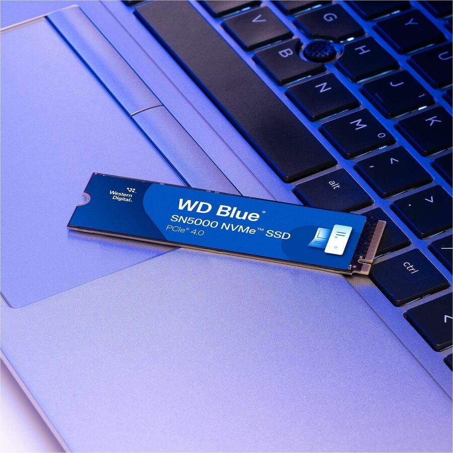 Disque SSD WD Blue SN5000 WDS100T4B0E 1 To - M.2 2280 interne - PCI Express NVMe (PCI Express NVMe 4.0 x4) WDS100T4B0E