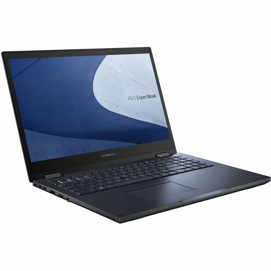 Asus ExpertBook B2 Flip B2502F B2502FBA-Q73P-CB 15.6" Touchscreen Convertible 2 in 1 Notebook - Full HD - Intel Core i7 12th Gen i7-1260P - 16 GB - 512 GB SSD - Star Black B2502FBA-Q73P-CB