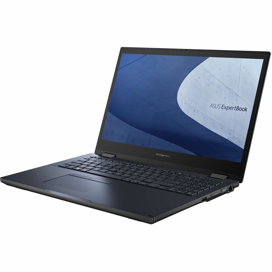 Asus ExpertBook B2 Flip B2502F B2502FBA-Q73P-CB 15.6" Touchscreen Convertible 2 in 1 Notebook - Full HD - Intel Core i7 12th Gen i7-1260P - 16 GB - 512 GB SSD - Star Black B2502FBA-Q73P-CB