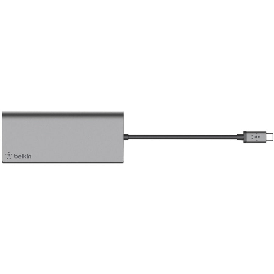 Adaptateur multiport USB-C 6 en 1 Belkin, station d'accueil pour ordinateur portable, HDMI 4K, PD 60 W F4U092BTSGY