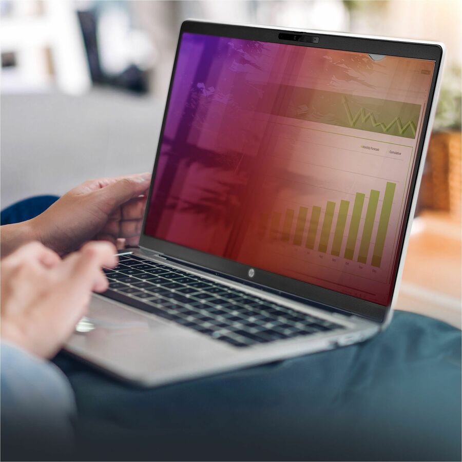 StarTech.com Écran de confidentialité pour ordinateur portable 14 pouces 16:9, filtre doré réversible avec confidentialité renforcée, filtre de sécurité informatique, angle de vue +/- 30° 14G-PRIVACY-SCREEN