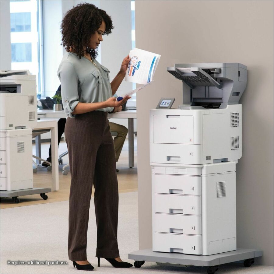 Brother SF-4000 Stapler Finisher adds new paper output functions to your Brother printer including stapling, offsetting, and stacking. SF-4000
