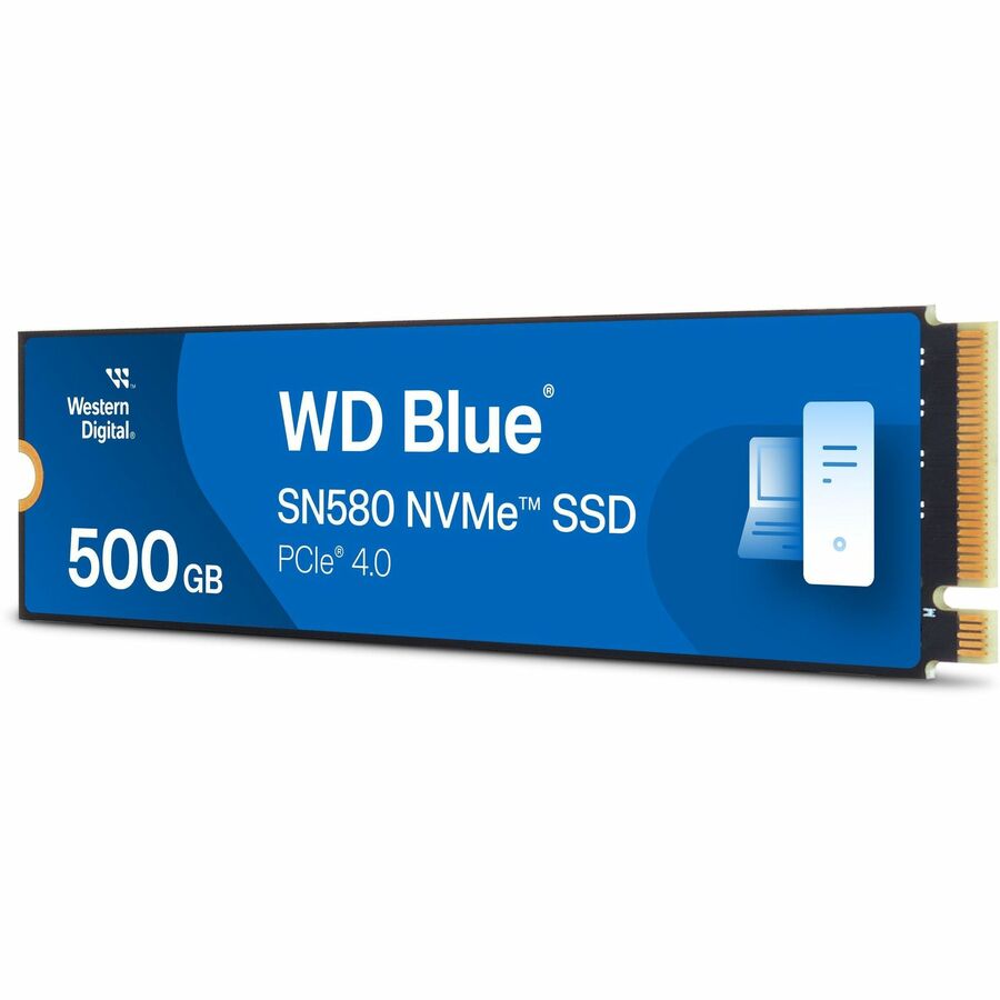 Disque SSD Western Digital Blue SN580 WDS500G3B0E 500 Go - M.2 2280 interne - PCI Express NVMe (PCI Express NVMe 4.0 x4) - Bleu WDS500G3B0E