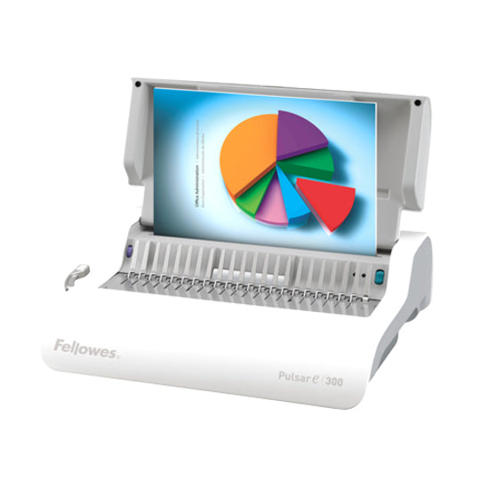 Machine à relier électrique à peigne Fellowes Pulsar™ E 300 avec kit de démarrage 5216701