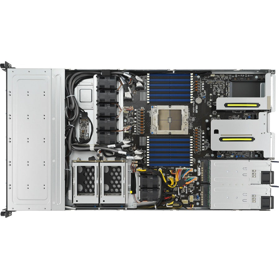 Système Barebone Asus RS500A-E12-RS12U-12W16B - Montable en rack 1U - Socket SP5 LGA-6096 - Prise en charge 1 x processeur - AMD RS500A-E12-RS12U-12W16B