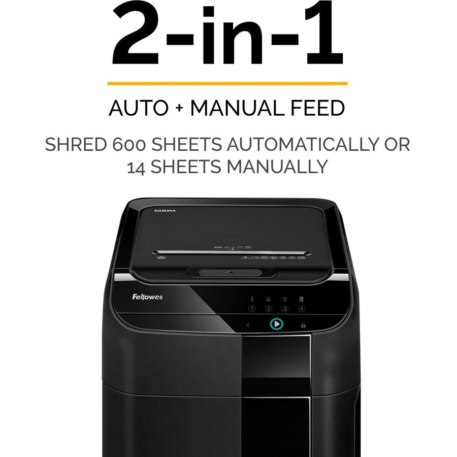 Destructeur de documents à alimentation automatique Fellowes AutoMax™ 600M 4657301