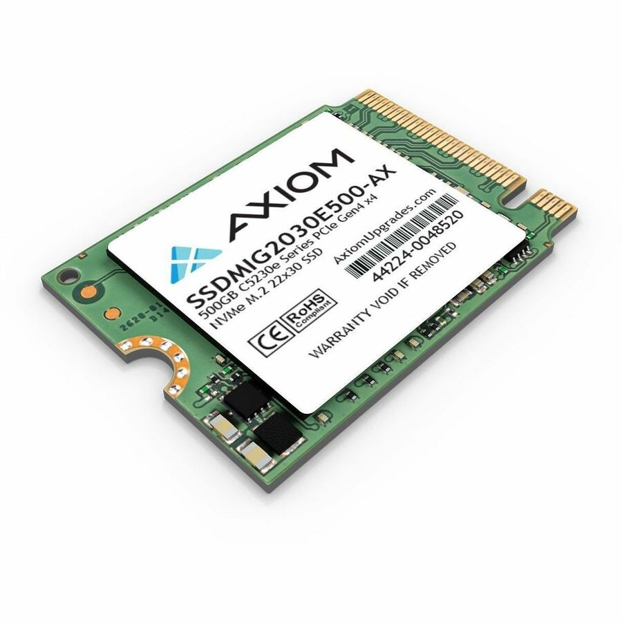 Disque SSD Axiom C5230e 500 Go - M.2 2230 interne - PCI Express NVMe (PCI Express NVMe 4.0 x4) - Conforme TAA SSDMIG2030E500-AX