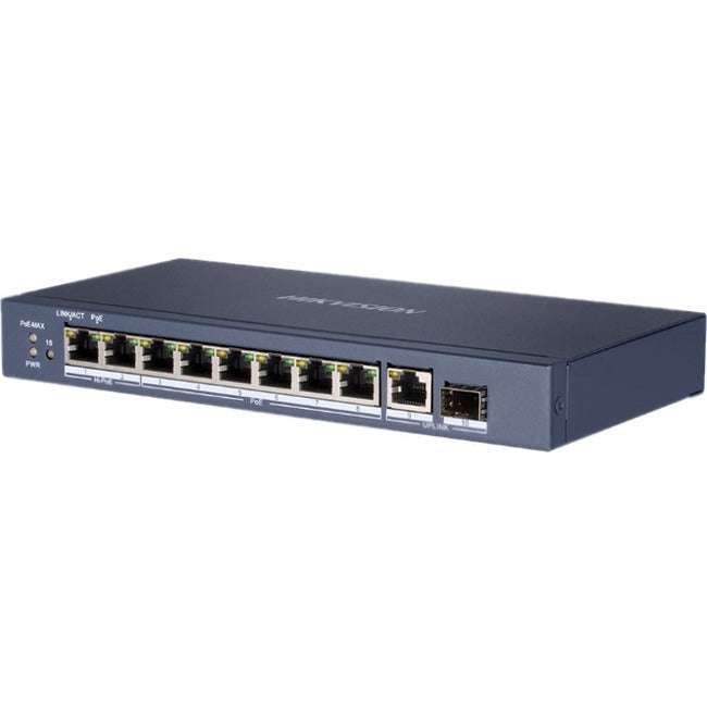 Commutateur Hi-PoE non géré Gigabit 10 ports Hikvision DS-3E0510HP-E