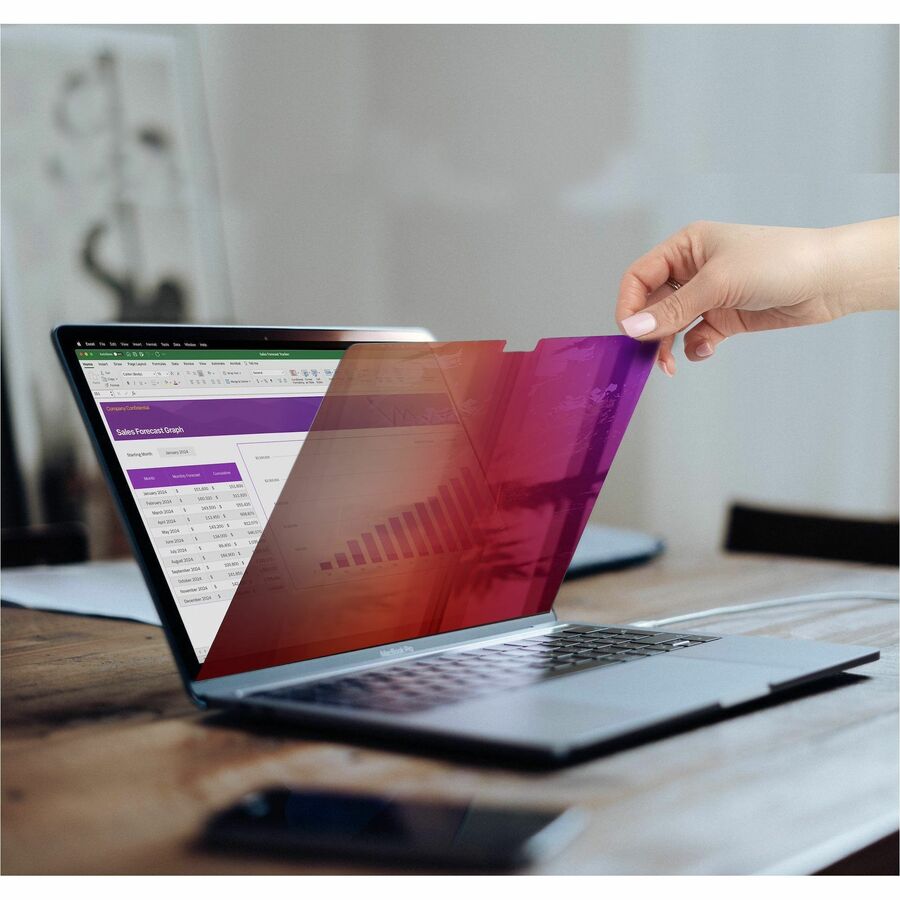 StarTech.com Écran de confidentialité 21/23 pouces pour MacBook Pro 16 pouces, filtre doré avec confidentialité améliorée, filtre de sécurité informatique, angle de vue de +/- 30 degrés 162MG-PRIVACY-SCREEN
