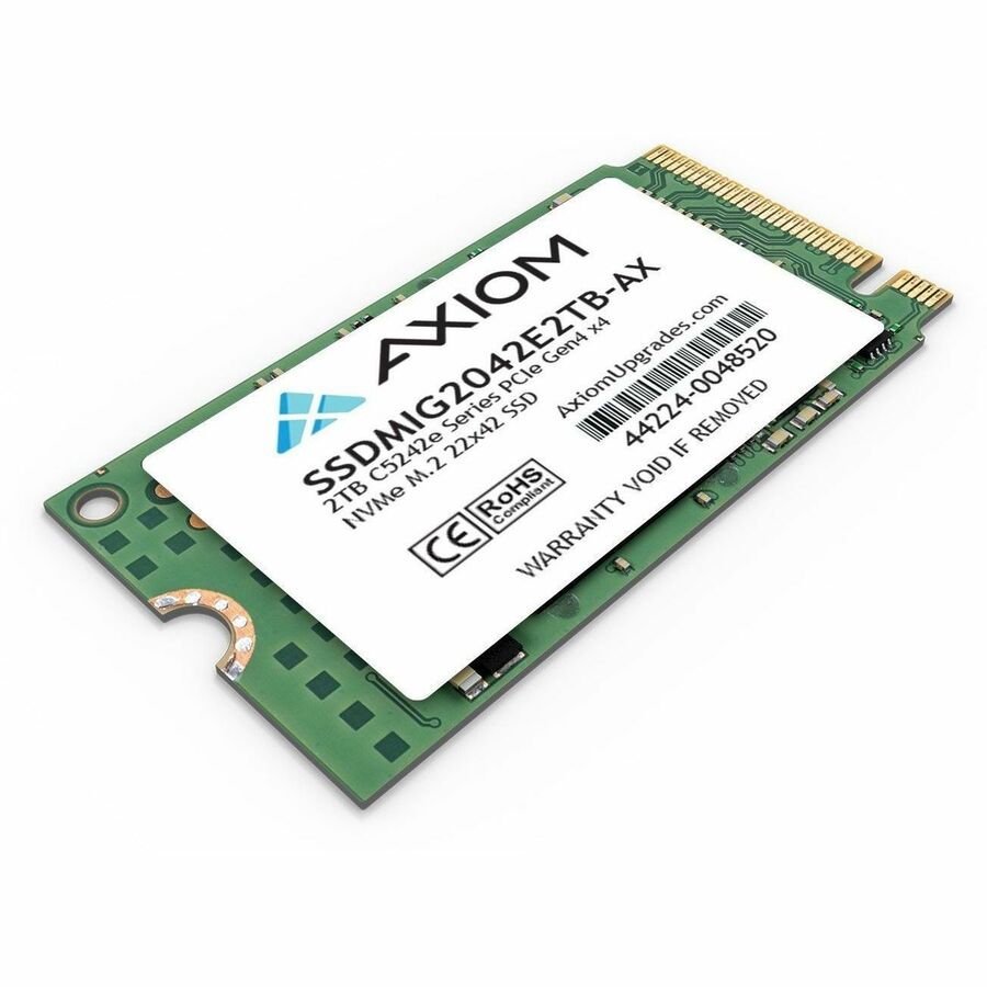 Disque SSD Axiom C5242e 2 To - M.2 2242 interne - PCI Express NVMe (PCI Express NVMe 4.0 x4) - Conforme TAA SSDMIG2042E2TB-AX