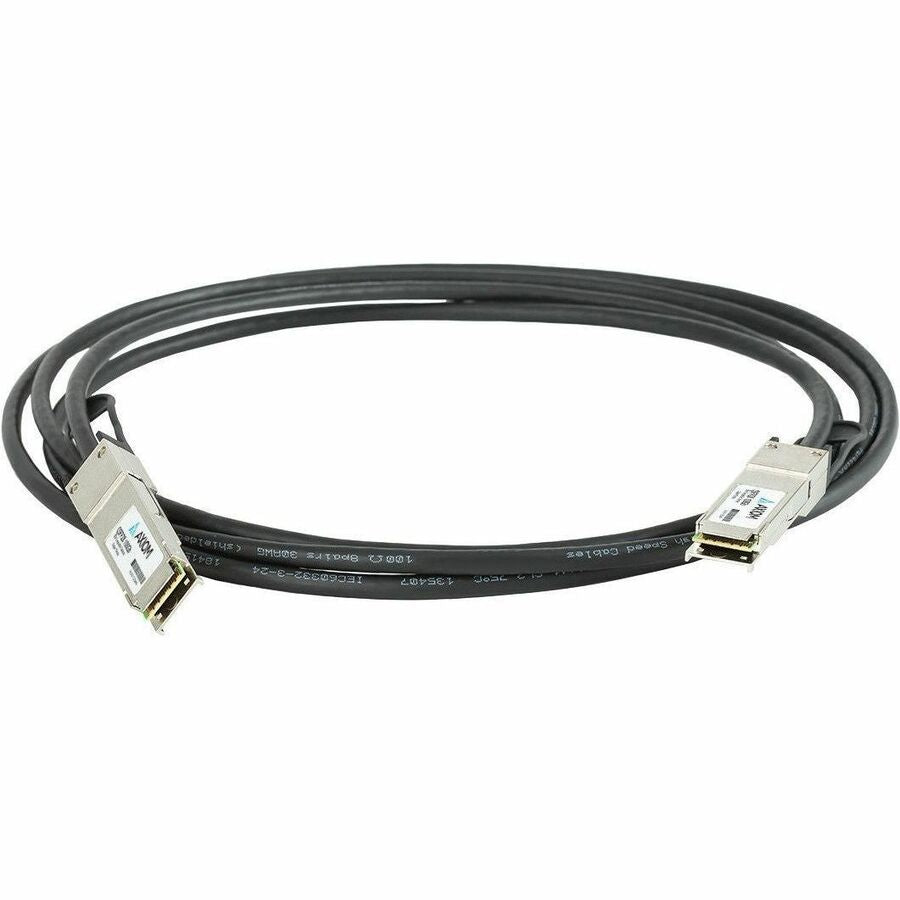 Câble DAC passif Axiom 100GBASE-CR4 QSFP28 compatible Brocade 5 m 100G-QSFPQSFPP0501AX