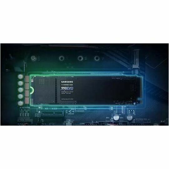 Disque SSD Samsung 990 EVO 2 To - M.2 2280 interne - PCI Express NVMe (PCI Express NVMe 4.0 x4) - Noir MZ-V9E2T0B/AM