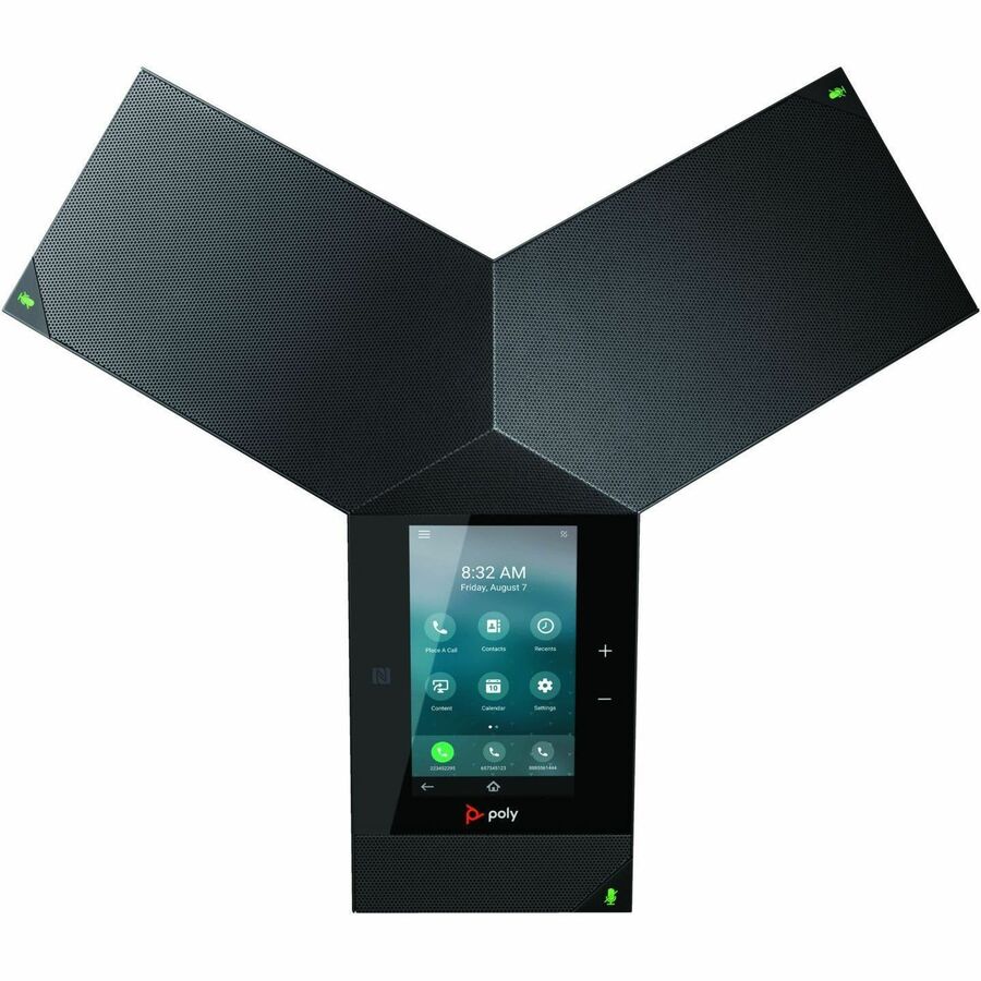 Station de conférence IP Poly Trio - Avec ou sans fil - Noir - Conforme TAA 849B0AA#ABA