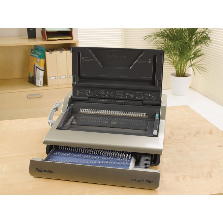 Fellowes Galaxy™-E Electric Wire Binding Machine w/ Starter Kit 5217801