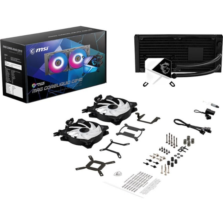 Ventilateur de refroidissement/radiateur/bloc d'eau/pompe MSI MAG CORELIQUID C280 CLC280
