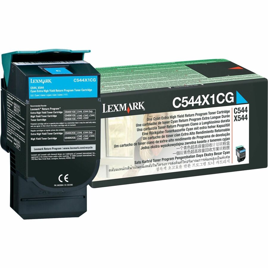 Cartouche de toner d'origine Lexmark C544X1CG