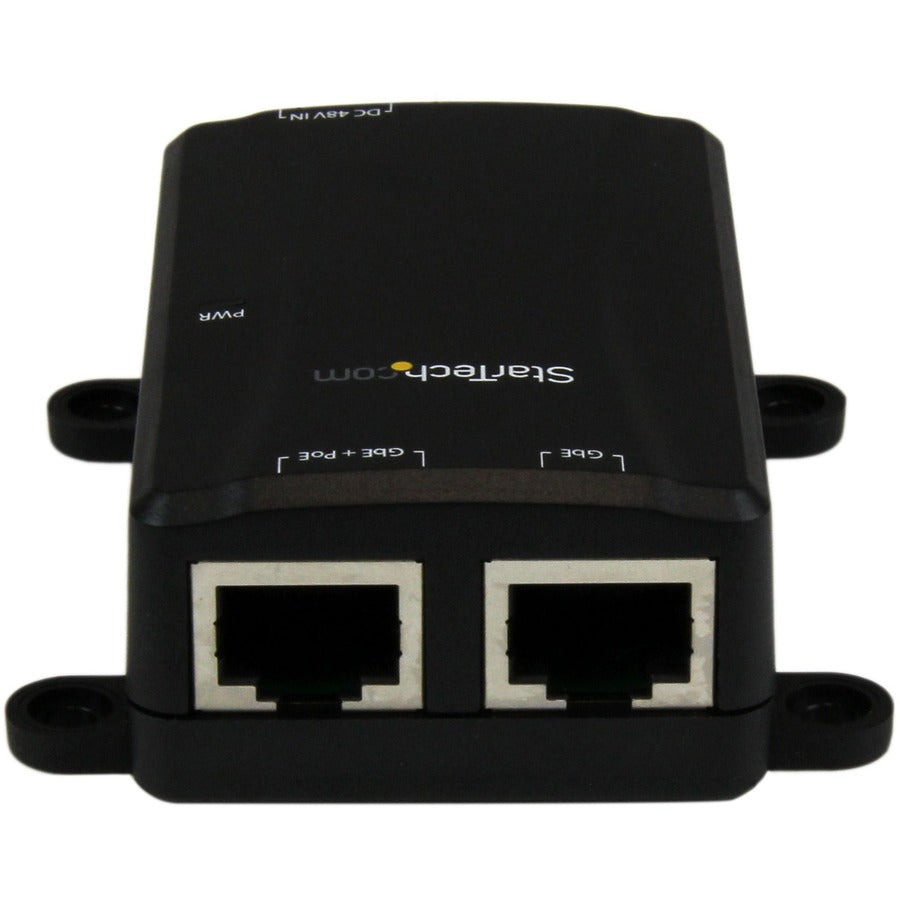 StarTech.com Injecteur Power over Ethernet PoE Gigabit 1 port 48 V/30 W - 802.3at/802.3af - Montage mural POEINJ1G