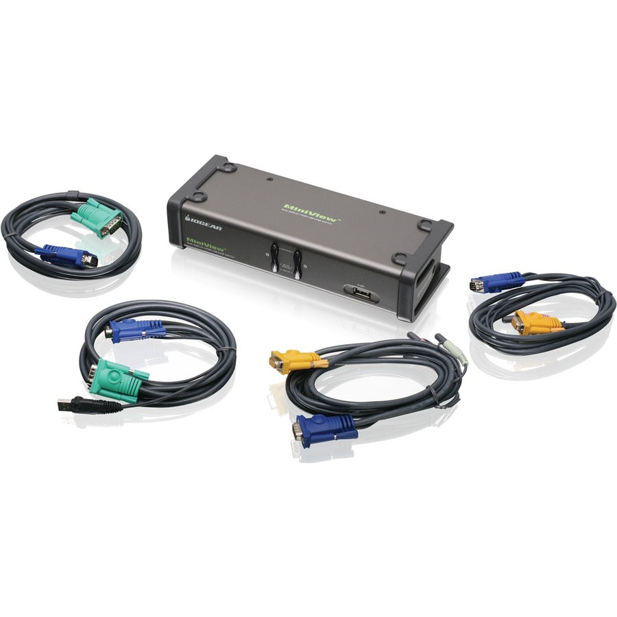 Commutateur KVM double affichage à 2 ports IOGEAR MiniView GCS1742 GCS1742