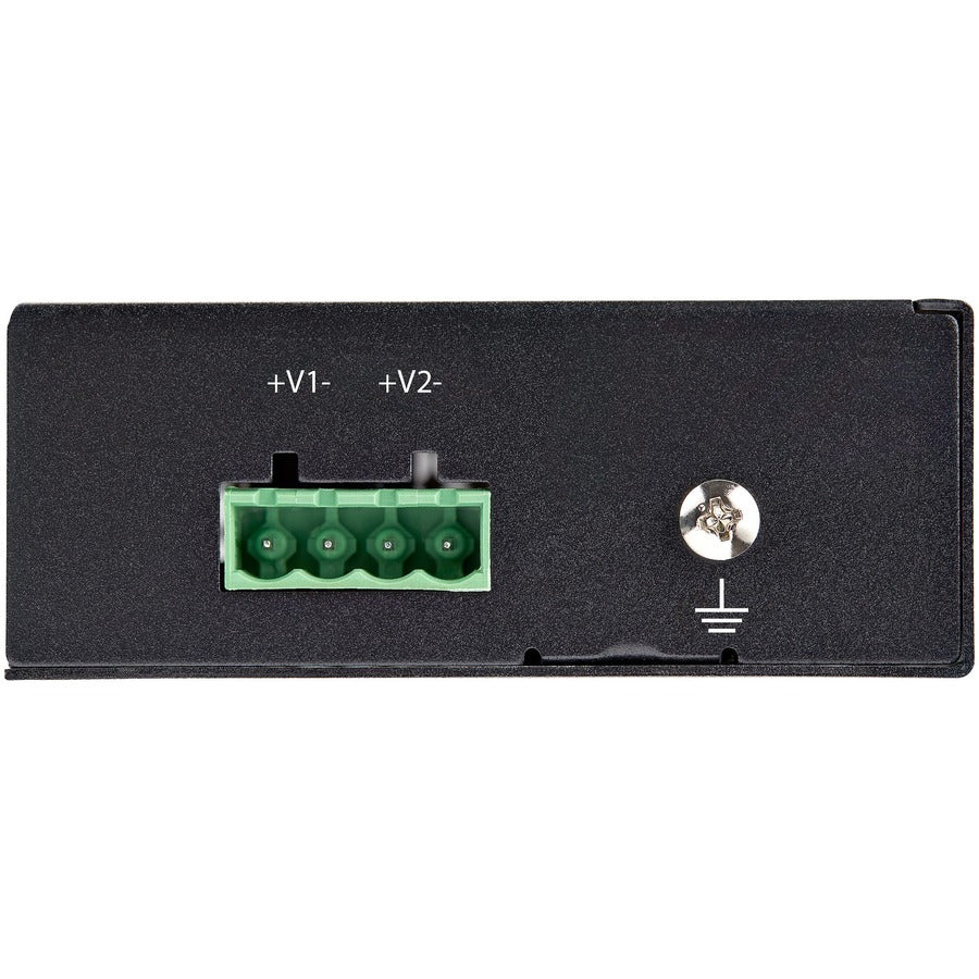 Star Tech.com Répartiteur PoE Gigabit industriel - Répartiteur Power over Ethernet PoE++ 90 W - Répartiteur CC 12-48 V 802.3bt Ultra PoE -40 °C à +75 °C POESLT1G48V