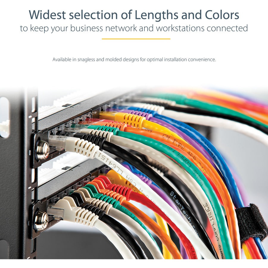 Câble Ethernet CAT6 StarTech.com de 30 cm (1 pi) - Gigabit moulé bleu - 100 W PoE UTP 650 MHz - Cordon de raccordement de catégorie 6 Câblage certifié UL/TIA C6PATCH1BL