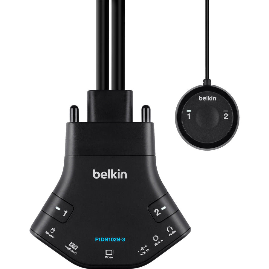 Commutateur KVM Flip DP sécurisé à 2 ports Belkin avec audio, PP 3.0 F1DN102N-3