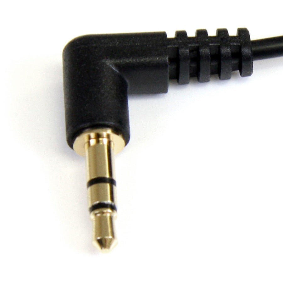 Câble audio stéréo coudé fin 3,5 mm de 30 cm StarTech.com - M/M MU1MMS2RA