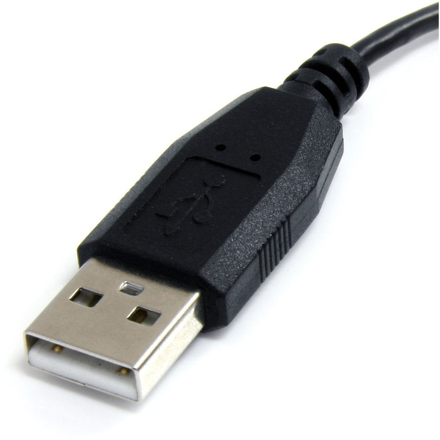 Câble micro USB StarTech.com de 30 cm (1 pi) - Micro B coudé vers la gauche UUSBHAUB1LA