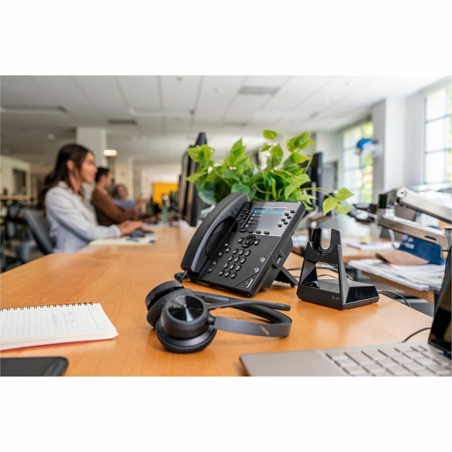 Casque certifié Microsoft Teams Poly Voyager 4320 + Dongle BT700 + Support de charge 77Z00AA