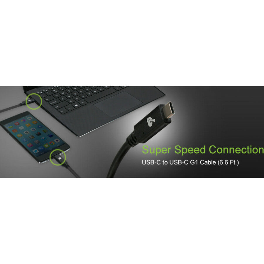 Câble USB-C vers USB-C 5 Gbit/s IOGEAR 2 m (6,6 pi) G2LU3CCM12E