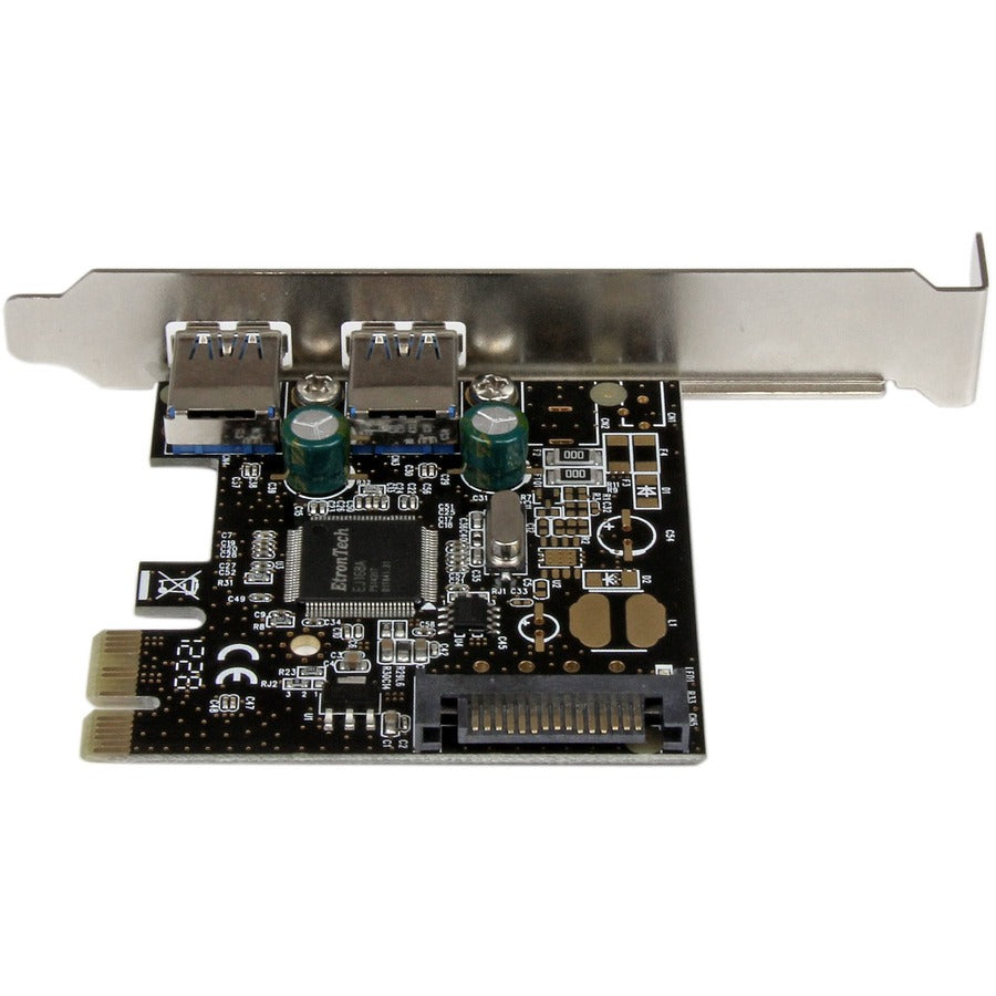 StarTech.com Carte contrôleur PCI Express PCIe SuperSpeed USB 3.0 à 2 ports avec alimentation SATA - 5 Gbit/s PEXUSB3S23
