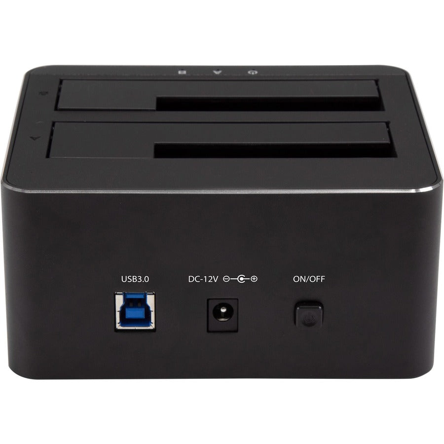 StarTech.com Station d'accueil pour disque dur USB 3.0 vers SATA à deux baies, SATA I/II/III 2,5/3,5 pouces, station d'accueil pour SSD/HDD, baies pour disque dur USB, chargement par le haut SDOCK2U33V