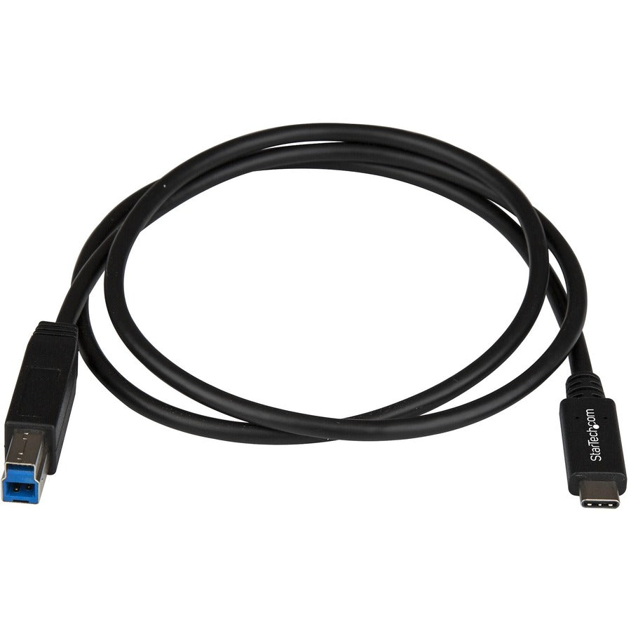 StarTech.com Câble d'imprimante USB C vers USB B M/M de 1 m - USB 3.1 (10 Gbit/s) - Câble USB B - Câble USB C vers USB B - Câble USB Type C vers Type B USB31CB1M